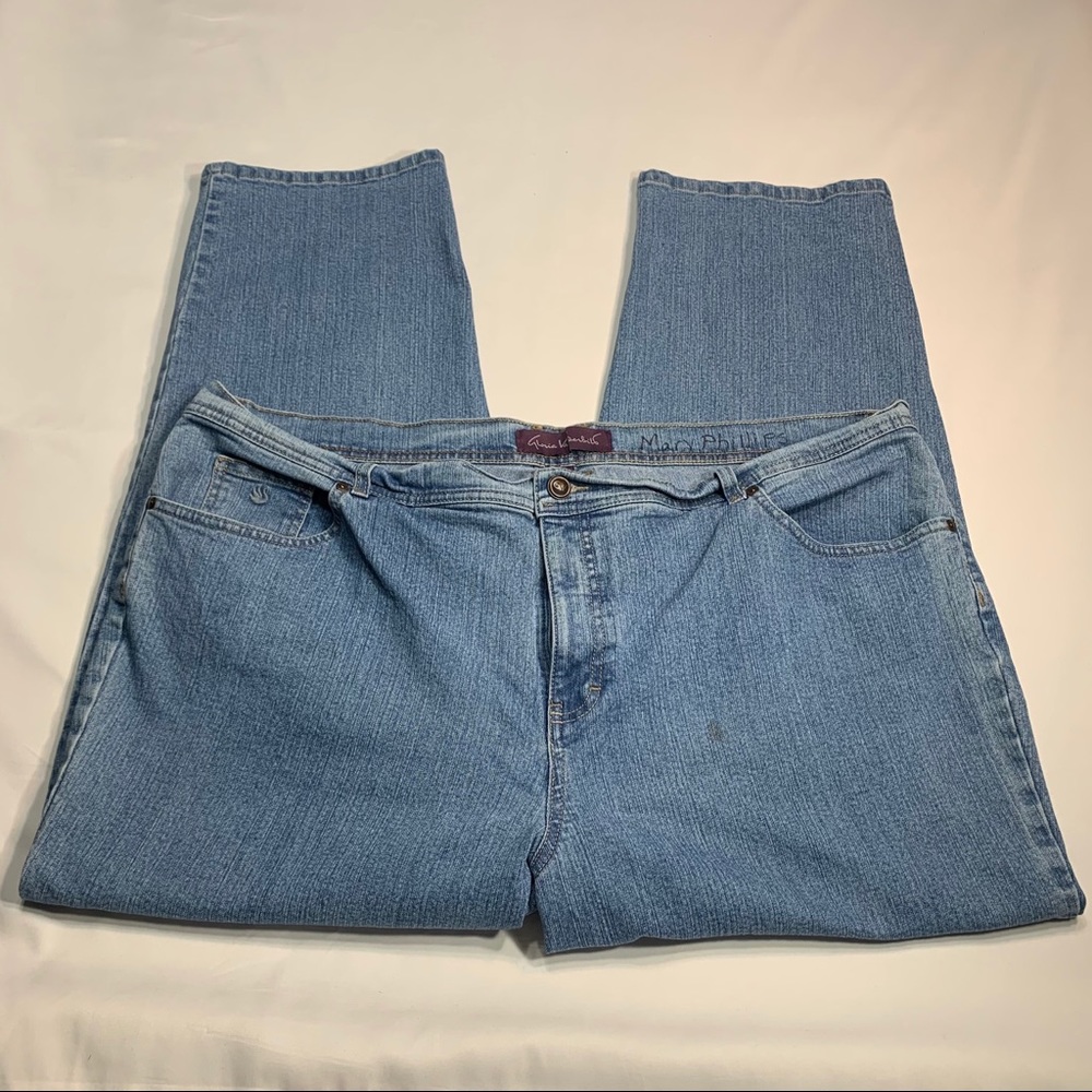 Gloria Vanderbild Light Wash Jeans Size 24W Short